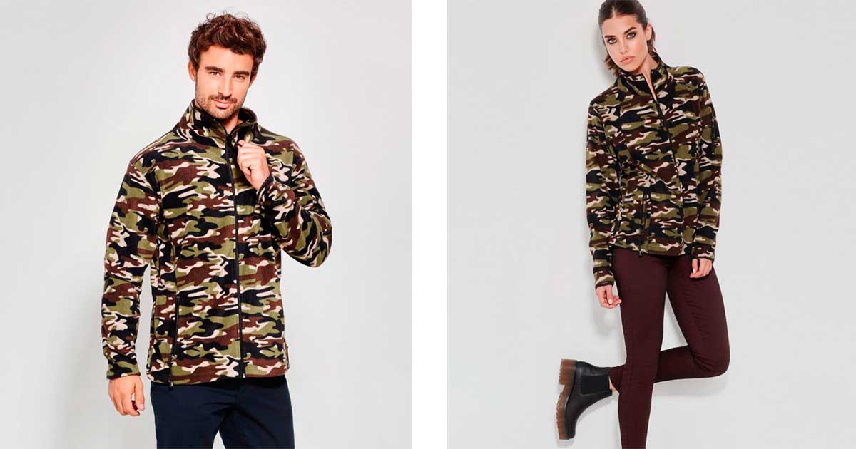 Chaqueta estilo polar Luciane Camuflaje - Rafasshop