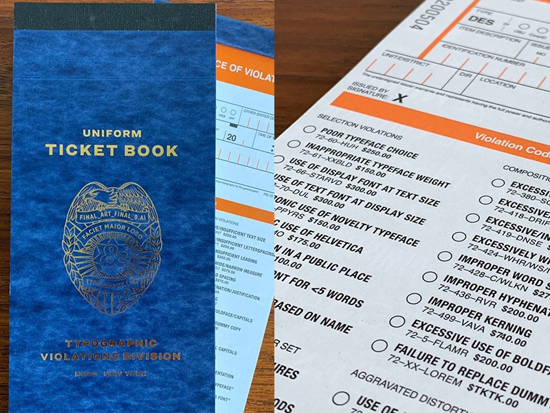 TypographicTicketBook TypographicTicketBook