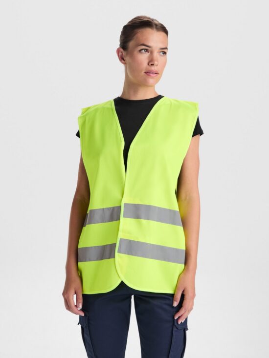 Chaleco Alta Visibilidad Roly Sirio 5063 Seguridad Laboral