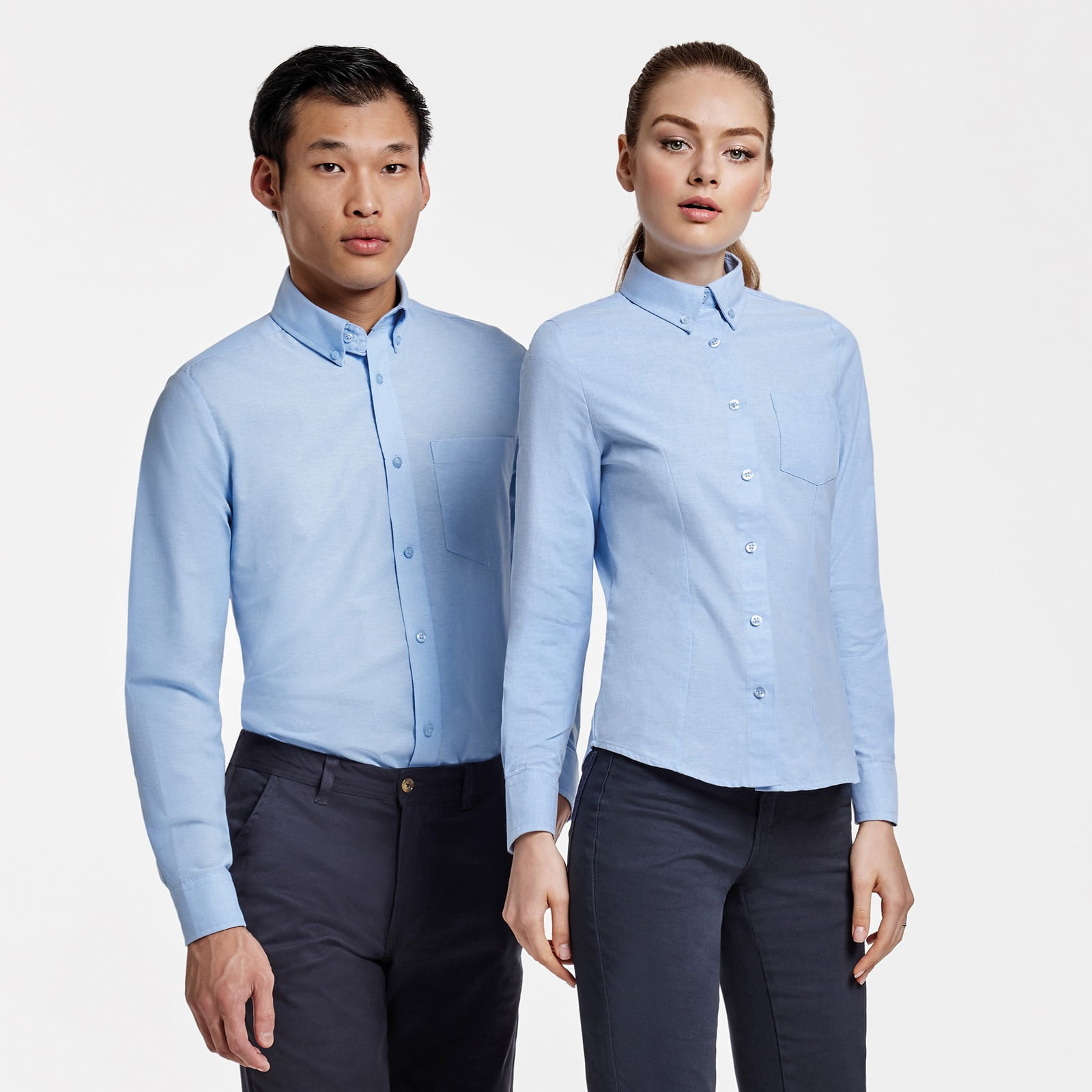 Camisa Laboral Roly Oxford 5507 Hombre Manga Larga Camisa laboral Oxford (CM5507) | Roly