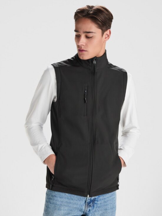 Chaleco Roly Quebec 6438 Hombre Softshell