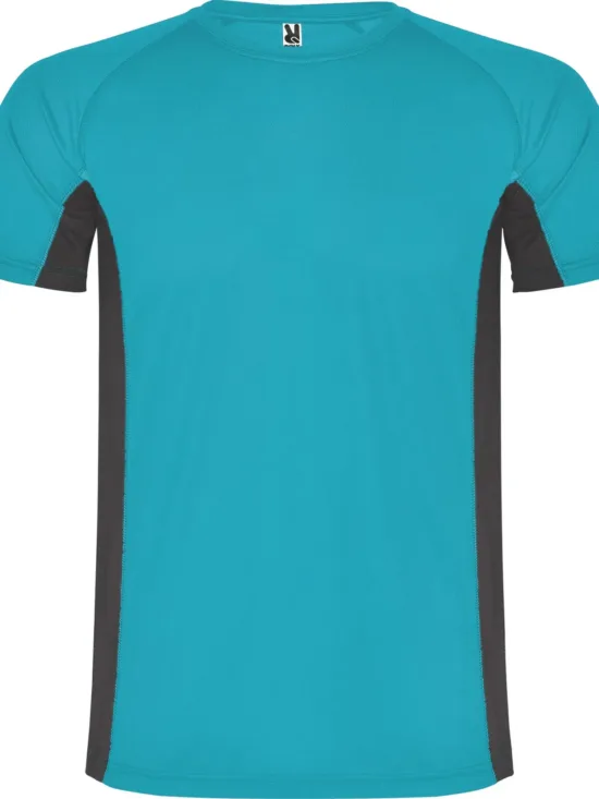 Camisetas SHANGHAI TURQUESA/PLOMO OSCURO Roly