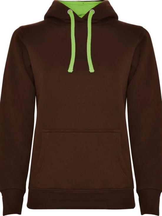 Sudaderas URBAN WOMAN CHOCOLATE/VERDE OASIS Roly