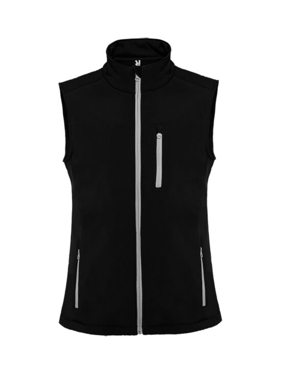 Chaleco Roly Nevada 1199 Hombre Soft Shell - NEGRO 02, L