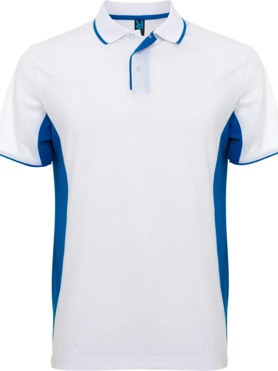 Polo Roly Montmelo 0421 Hombre - BLANCO/ROYAL 0105, XL