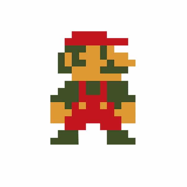 Diseño Para Camiseta De Super Mario Bross Pixelado