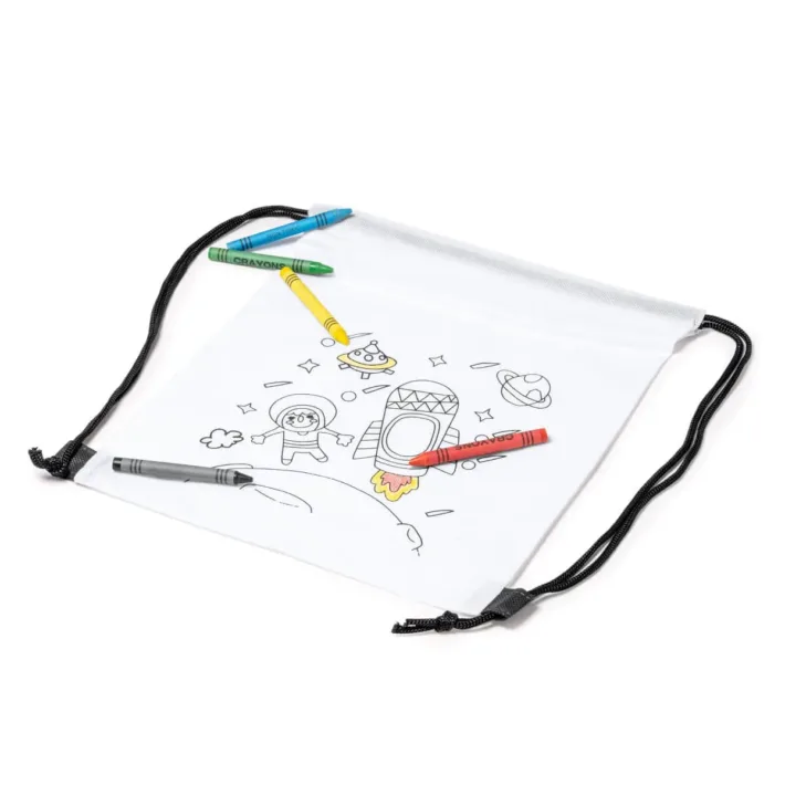 Mochila Saco para Colorear con 5 Ceras de Colores Stamina Turcaz 7530 Niño - Imagen 4