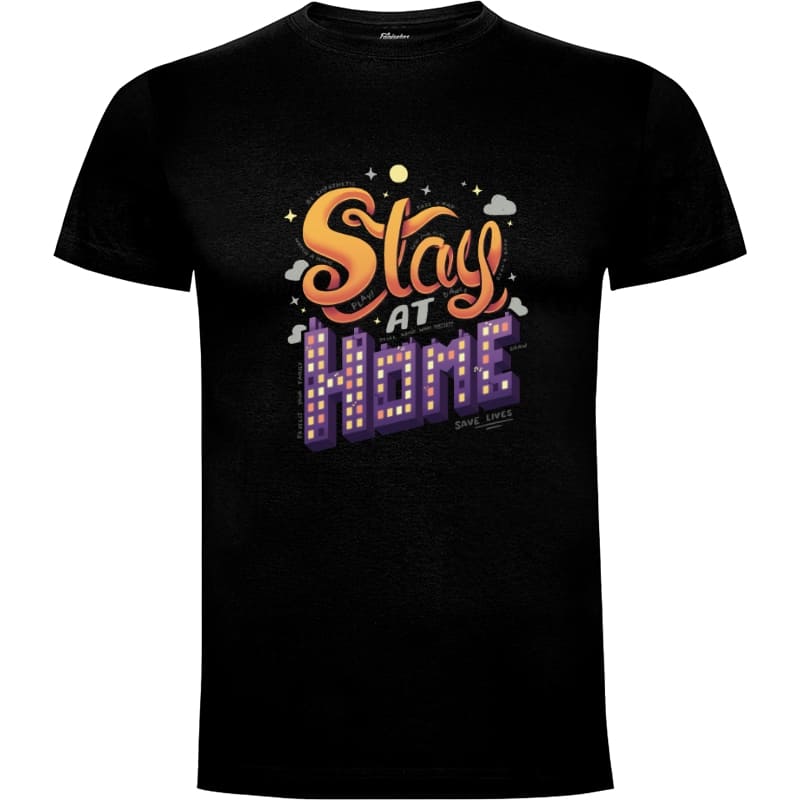 11964 Camiseta Stay at Home de Geekydog