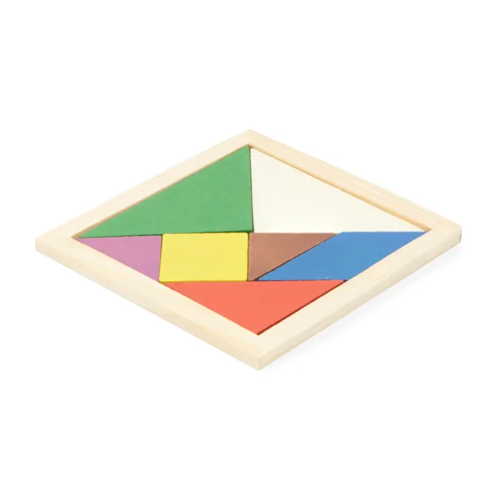 Puzzle Tangram de Madera Natural Stamina Leis 0111