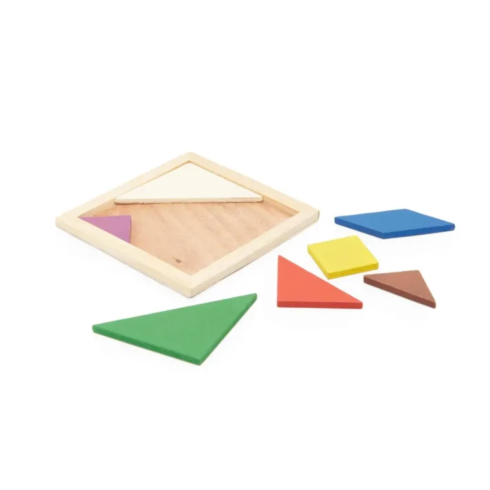 Puzzle Tangram de Madera Natural Stamina Leis 0111 - Imagen 2