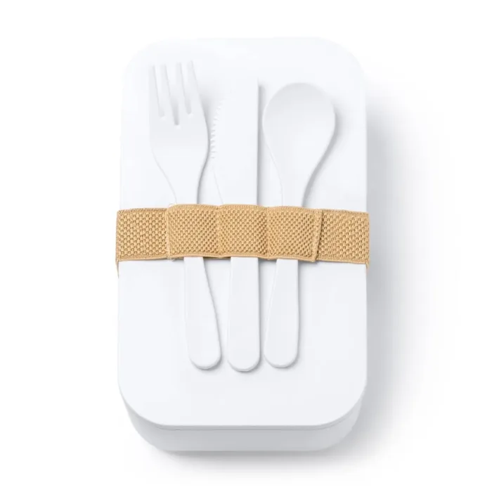 *OUTLET* Fiambrera con Tenedor, Cuchara y Cuchillo Stamina Yobo 4065 - Imagen 3