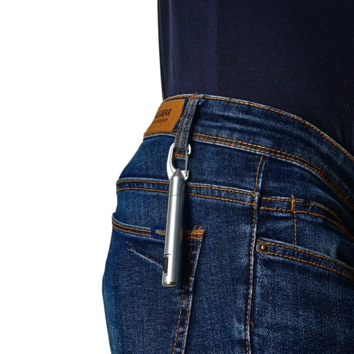 Bolígrafo con Linterna y Mosquetón Stamina Araya 8023 - Imagen 2