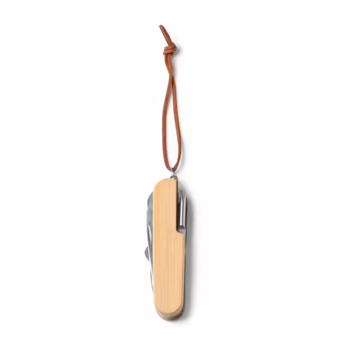 Navaja Multiusos de Acero Inoxidable y Cuerpo de Bambú Stamina Bintal 4096 - Imagen 6