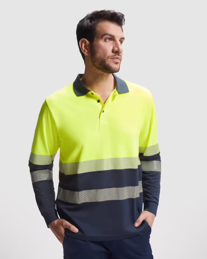 Polo Técnico Alta Visibilidad Roly Vega LS 9316 Hombre