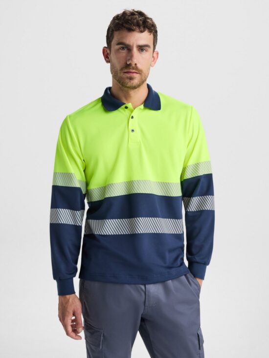 Polo Técnico Alta Visibilidad Roly Vega LS 9316 Hombre