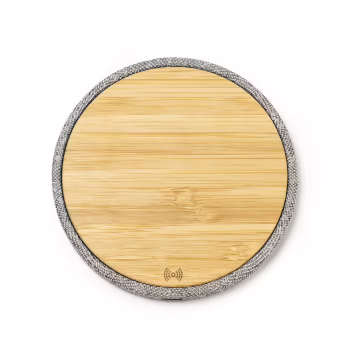 Cargador Inalámbrico de Bambú y RPET Stamina Sibon 2988 - Imagen 4
