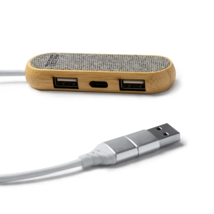 Puerto USB de Bambú y RPET Stamina Badoc 3039 - Imagen 2