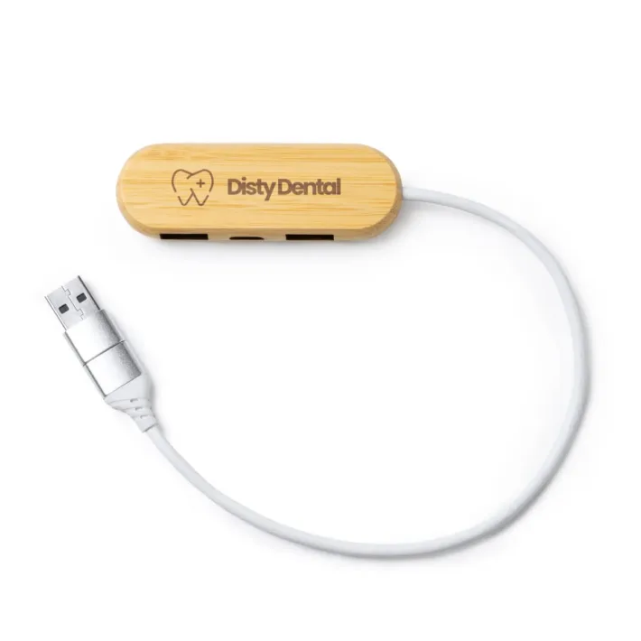 Puerto USB de Bambú y RPET Stamina Badoc 3039 - Imagen 4