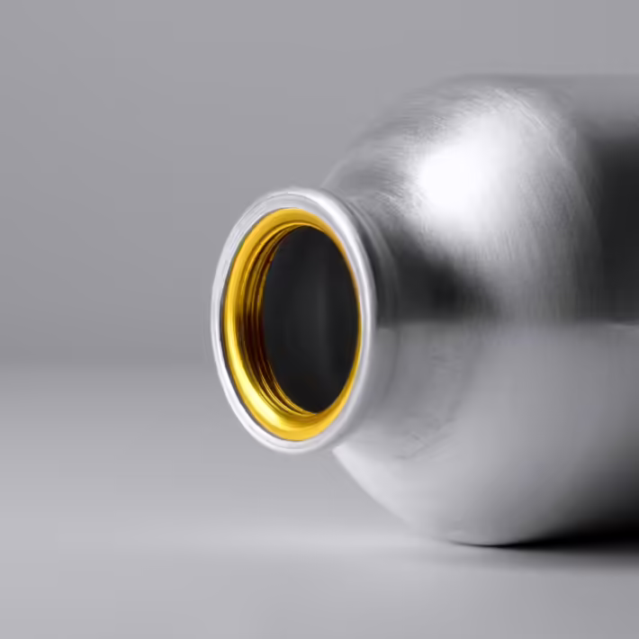 Bidón de Aluminio con Mosquetón Stamina Gelda 4204 - Imagen 4