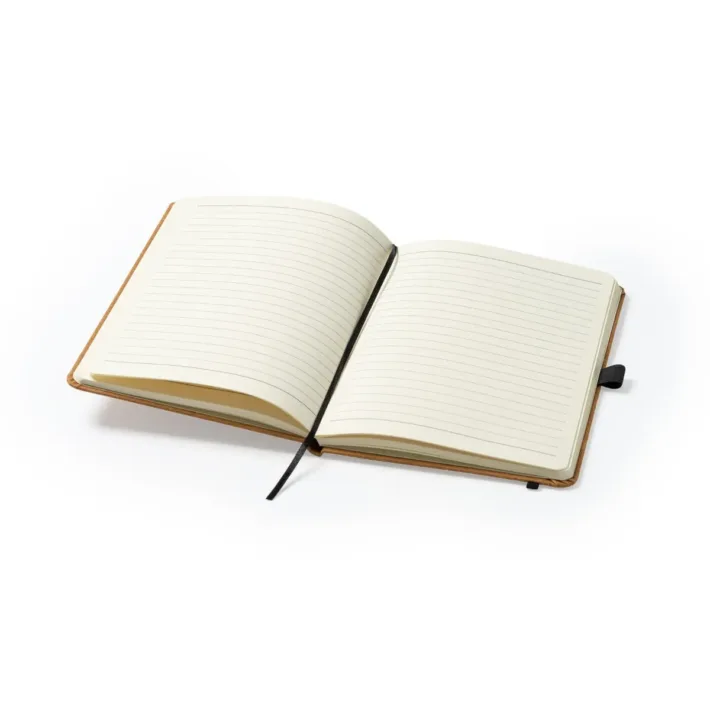 Libreta A5 de Cuero Reciclado con Tapa Rígida Stamina Korum 7974 - Imagen 4