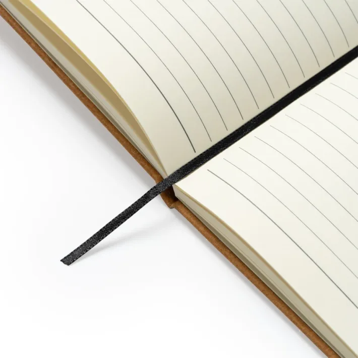 Libreta A5 de Cuero Reciclado con Tapa Rígida Stamina Korum 7974 - Imagen 2