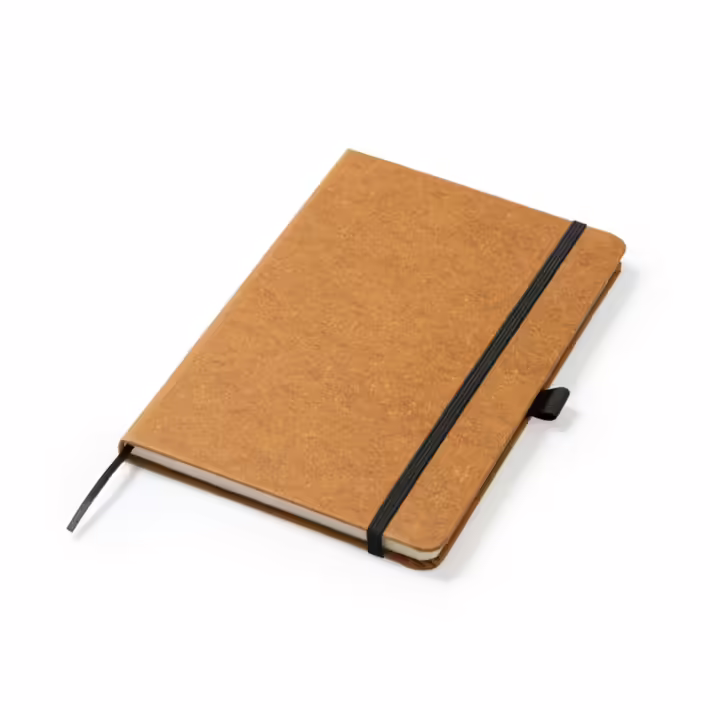 Libreta A5 de Cuero Reciclado con Tapa Rígida Stamina Korum 7974 - Imagen 5