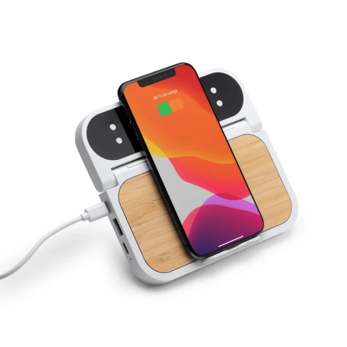 Cargador Inalámbrico con Función de Reloj Stamina Senko 1083 - Imagen 4