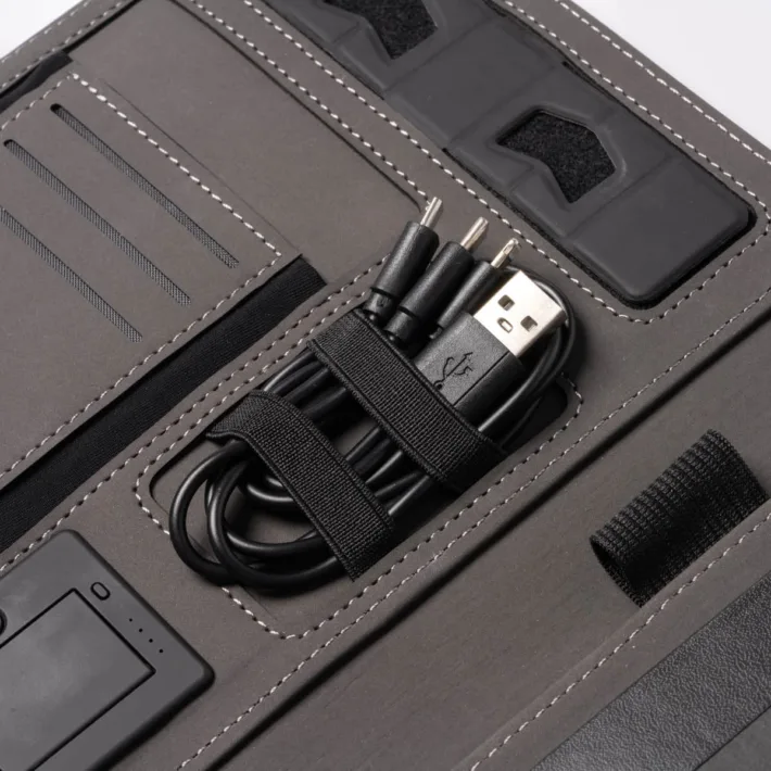 Carpeta Multifunción con Cargador Inalámbrico y Bloc de Notas Stamina Samper 1184 - Imagen 2