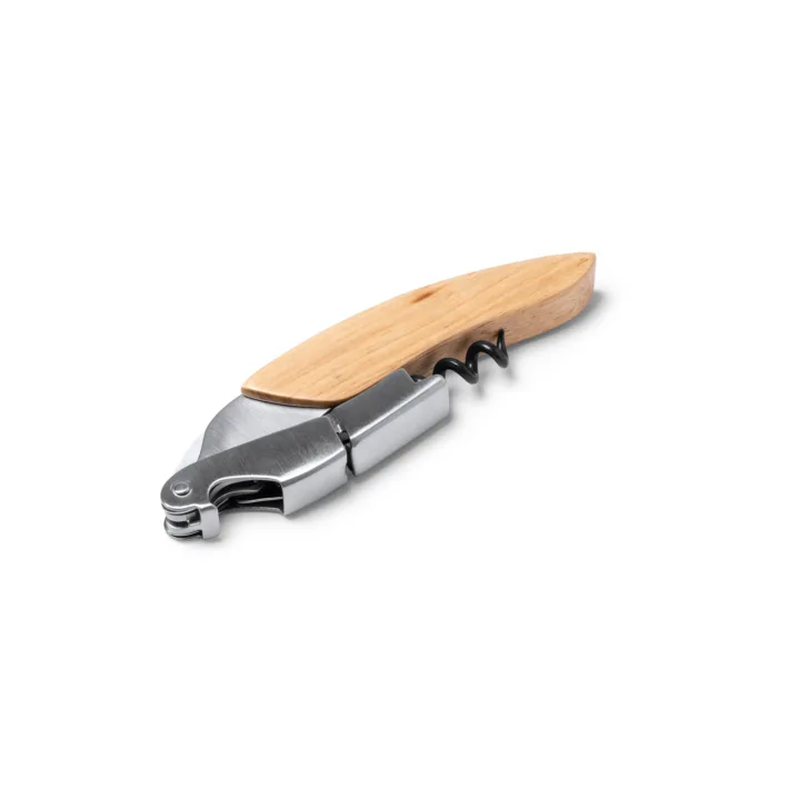 Sacacorchos de Acero Inoxidable y Madera Stamina Vuren 1193