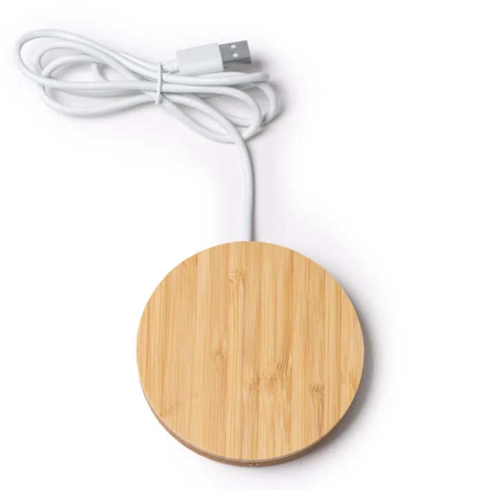 Cargador Inalámbrico de Bambú y Corcho Stamina Furax 1209 - Imagen 6