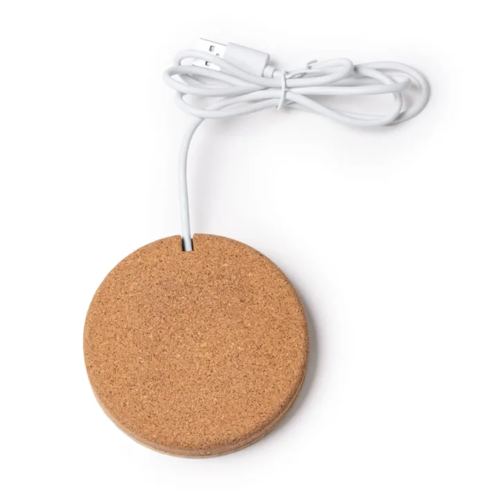 Cargador Inalámbrico de Bambú y Corcho Stamina Furax 1209 - Imagen 4