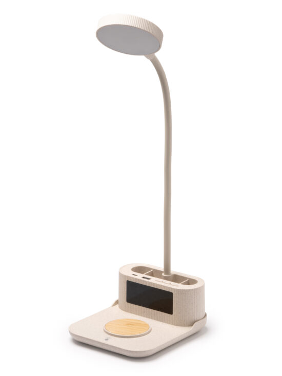 Lámpara Cargador con Reloj Stamina Pyton 1632