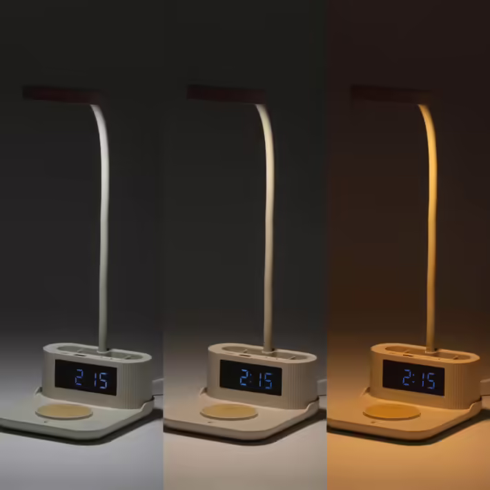 Lámpara Cargador con Reloj Stamina Pyton 1632 - Imagen 4