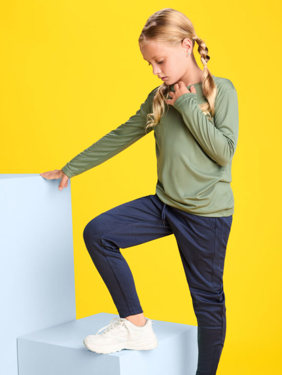 Camiseta Técnica Roly Estoril L/S 0432 Niño Manga Larga