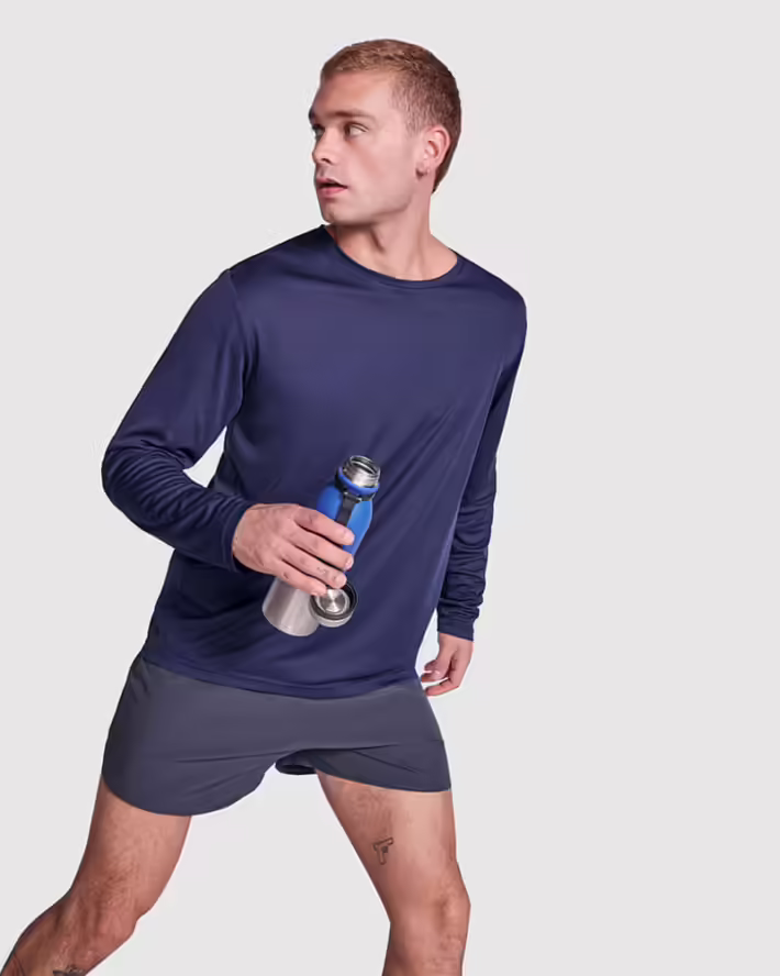 Camiseta Técnica Roly Estoril L/S 0432 Unisex Manga Larga - Imagen 2