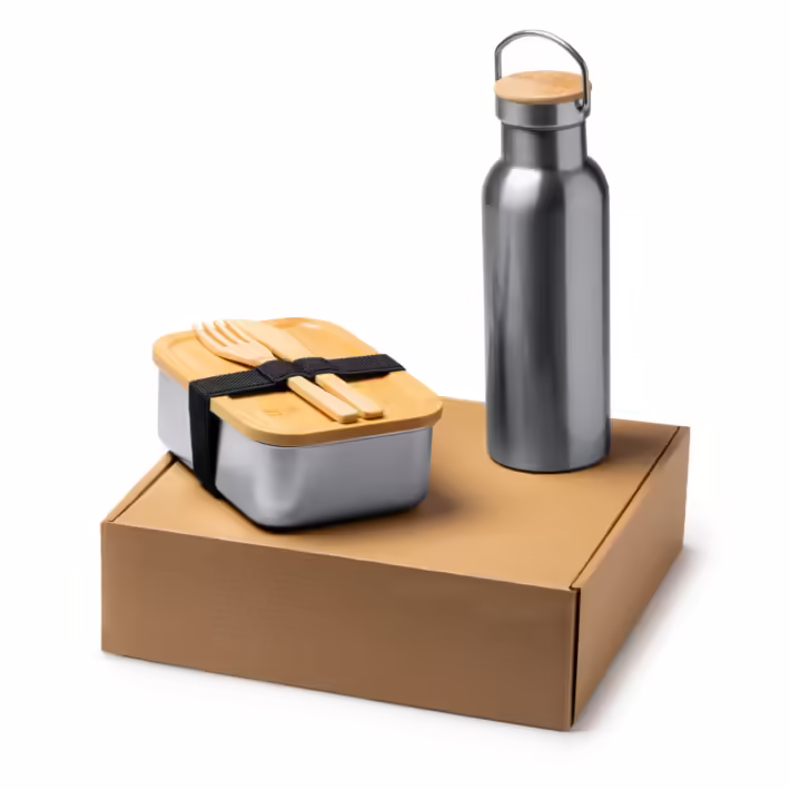 Set Fiambrera Con Cubiertos Stamina Bagner 1655