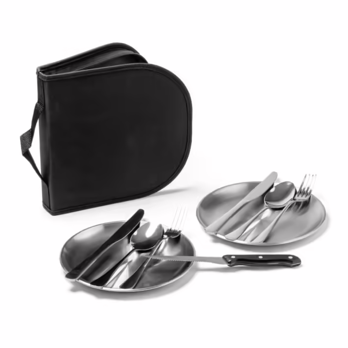 Set Cubiertos Y Platos Acero Inoxidable Stamina Trivor 1675 - Imagen 5