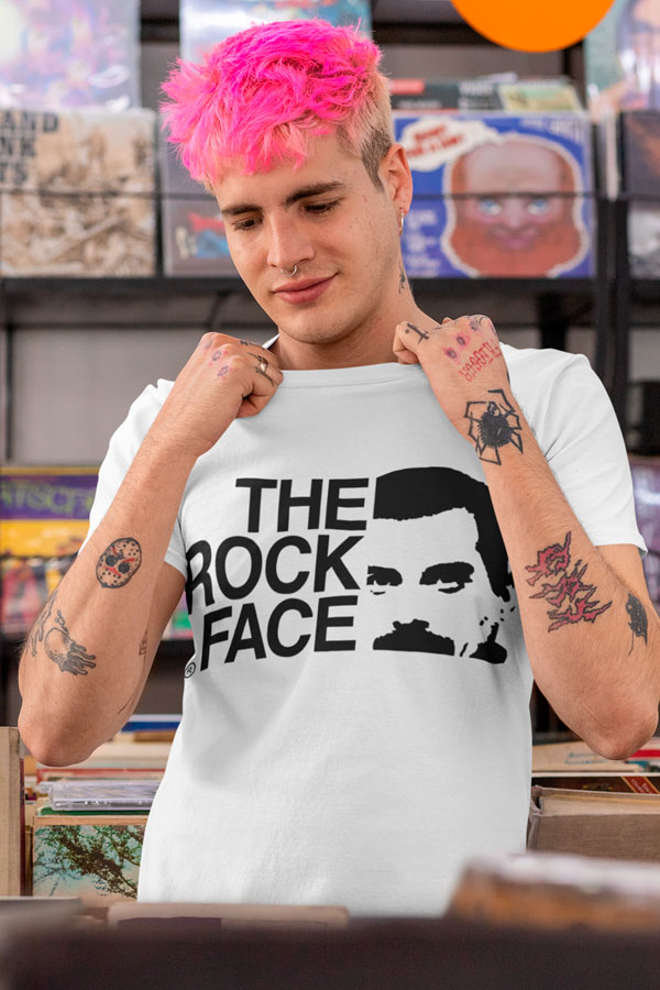 camiseta the rock face superfan
